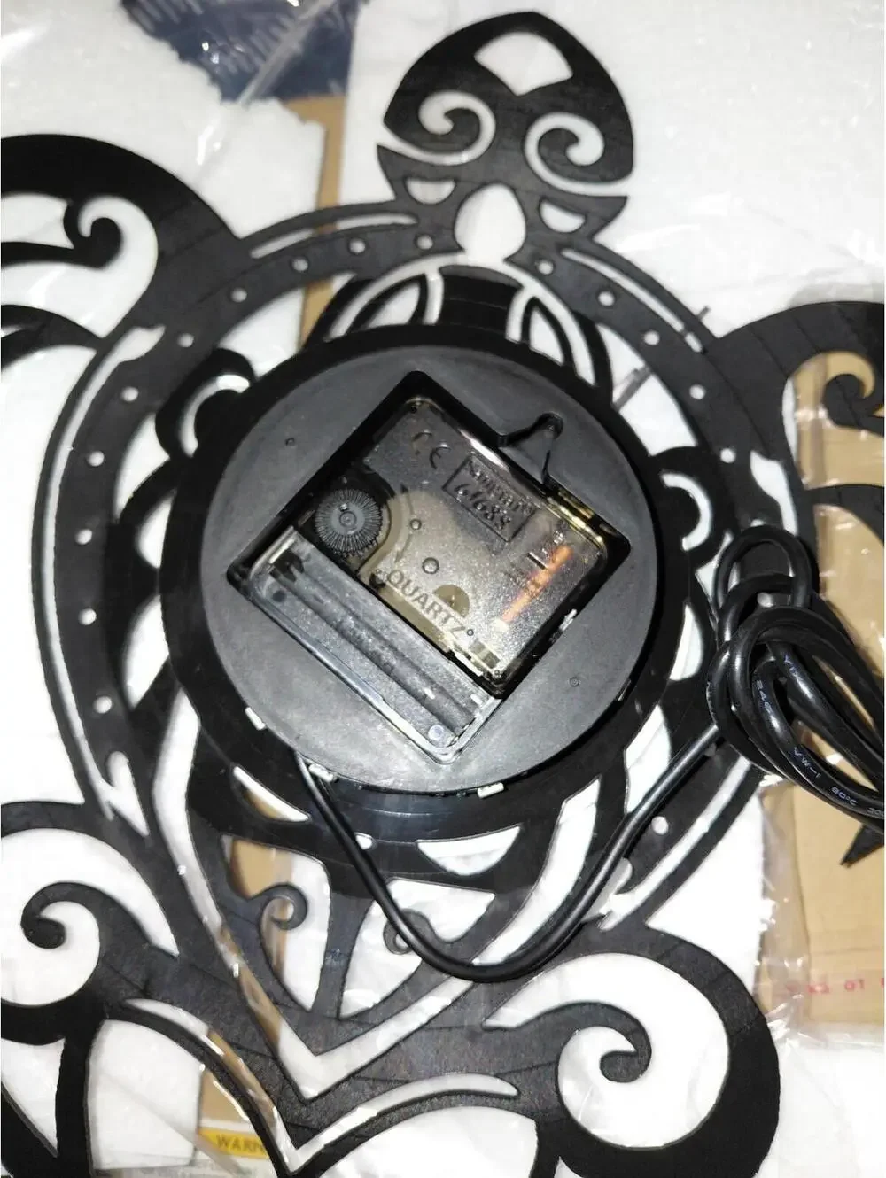 Sea turtle wall clock LED USB cord with remote